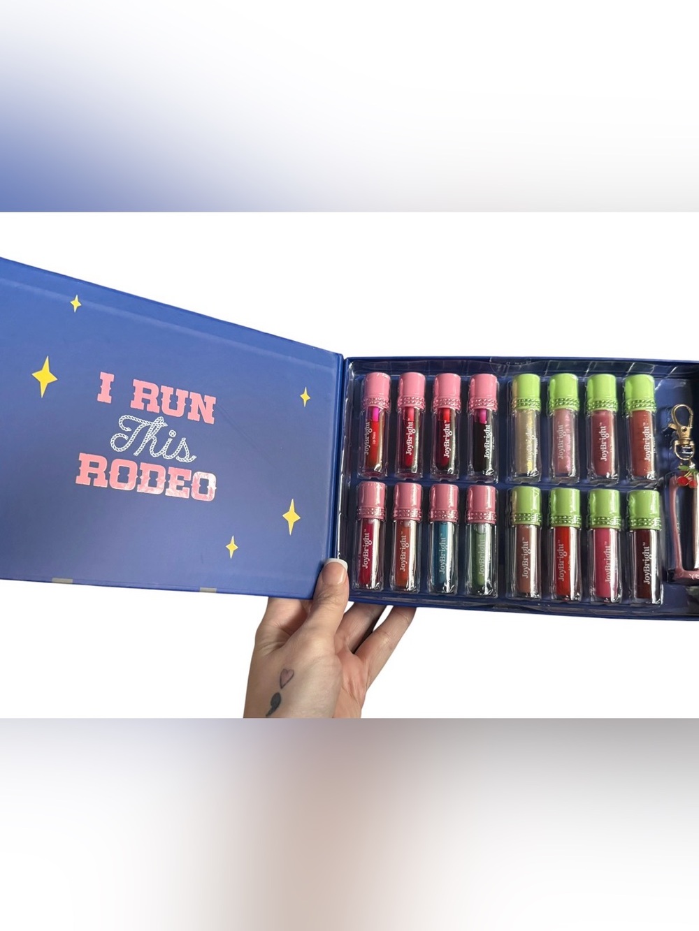 Ulta Beauty Lip Glossary 2025 RODEO theme, includes a keychain sold out at ulta